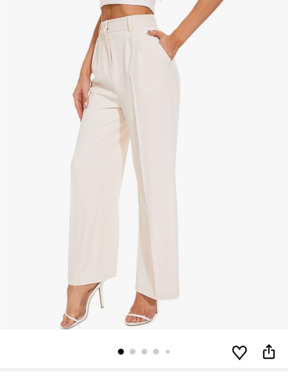 High-Waist Wide-Leg Trousers